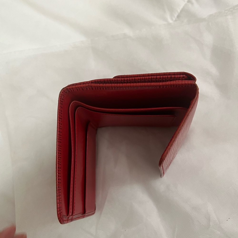 Authentic Red LV Wallet - Picture 8 of 10